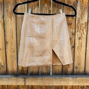 Motel Rocks Snakeskin Skirt